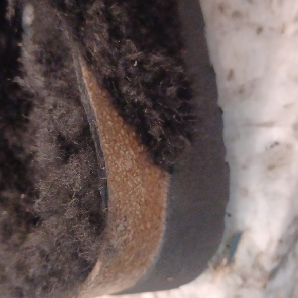 Birkenstock Papillio Big Buckle Shearling Black 2 Strap Sandals Multi Sizes NEW - Picture 5 of 15